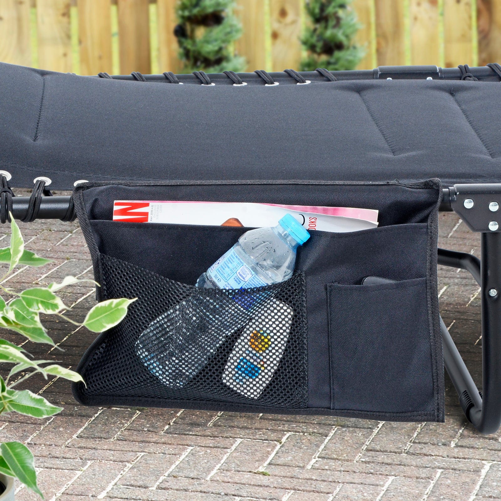 Buy Sun Lounger Organiser Black Online Azuma Outdoor